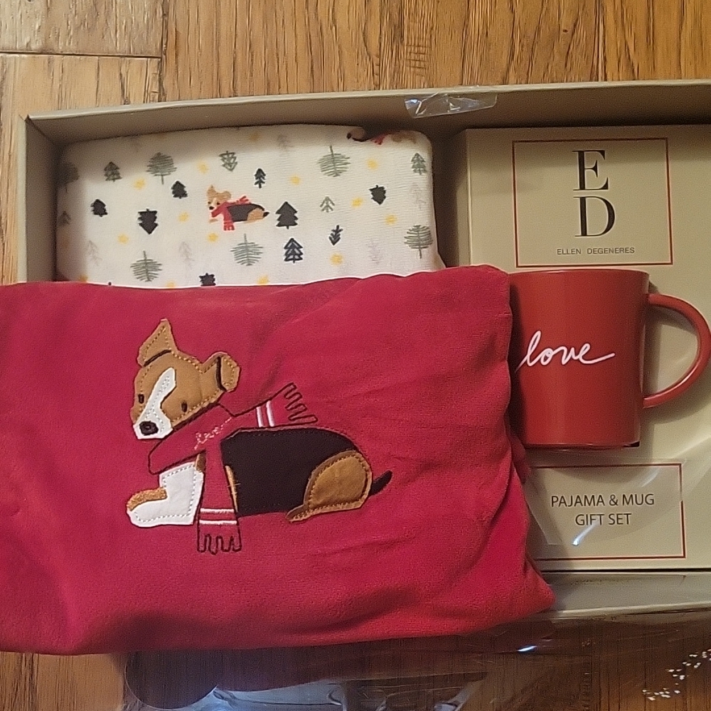 Velvety soft pajama set with mug